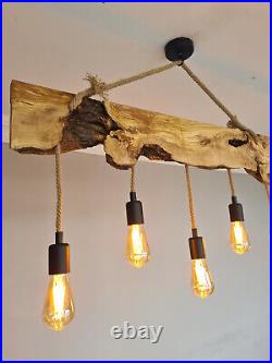 Rustic Farmhouse Lighting Fixture For Dining Room and Vintage Kitchen Island