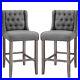 Set-of-2-Tufted-Armless-Bar-Stool-High-Dining-Chair-Living-Room-Grey-01-dy