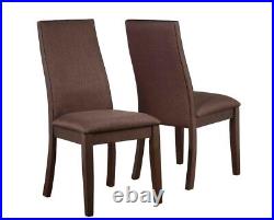 Spring Creek Chocolate Upholstered Dining Chair by Coaster 106582 Set of 2