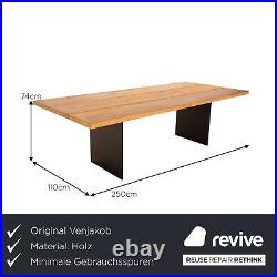 Venjakob ET244 Wood Dining Table Braun Black Metal Oak Veneered 250 X 110 CM