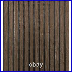 Vinyl Oak Brown Slat wooden planks Look faux Wood textured modern wallpaper 3D