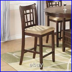 Wheat Back Counter Height Chair in a Brown Cherry by Coaster 100889N Set of 2