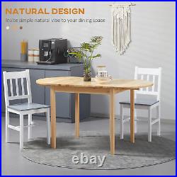 Wood Kitchen Table, Drop Leaf Tables for Small Spaces, Folding Dining Table